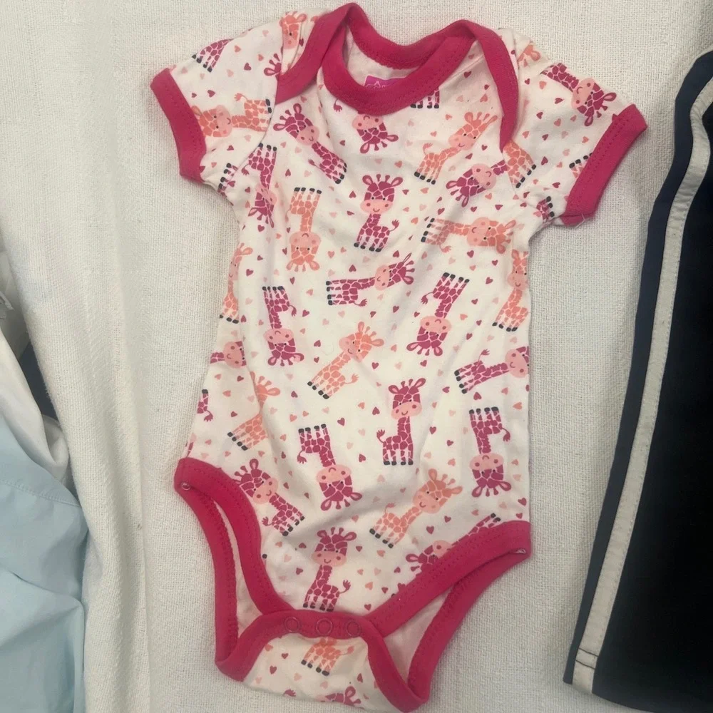 Baby Clothing Lot 5pc Carter's Puma Children's Place 6-9 Months Bodysuits Pants